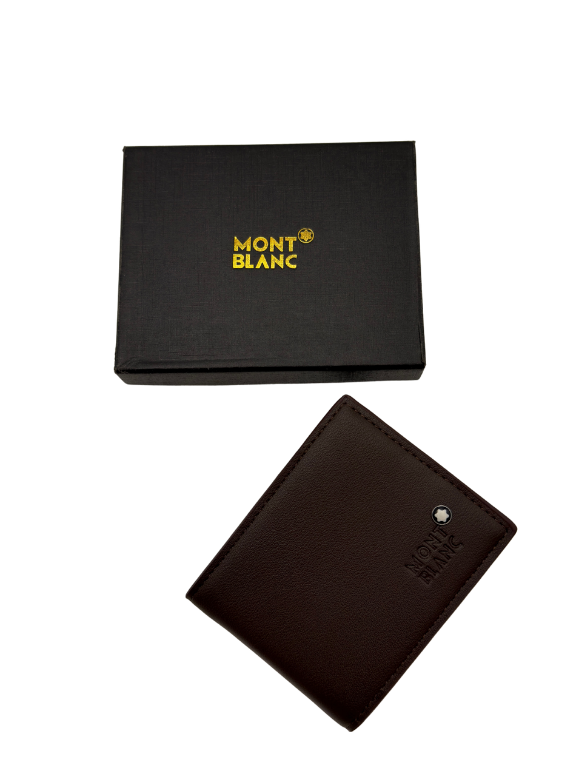 MB Matte Dark brown gents Wallet (plain) 1034