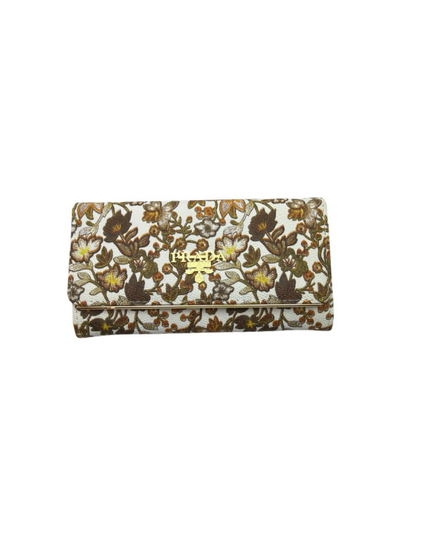 Leather Brown Floral with chain 1015