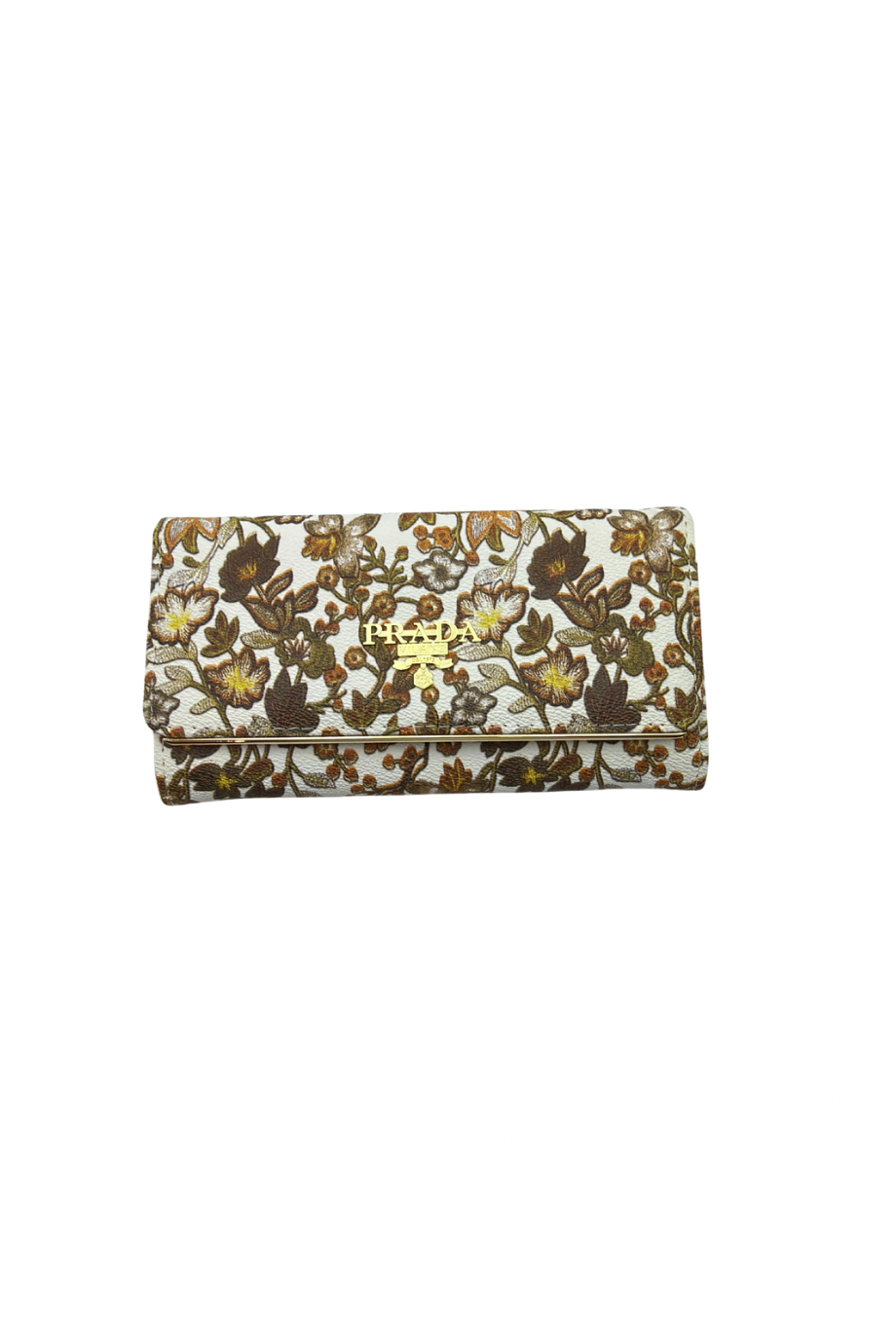 Leather Brown Floral with chain 1015