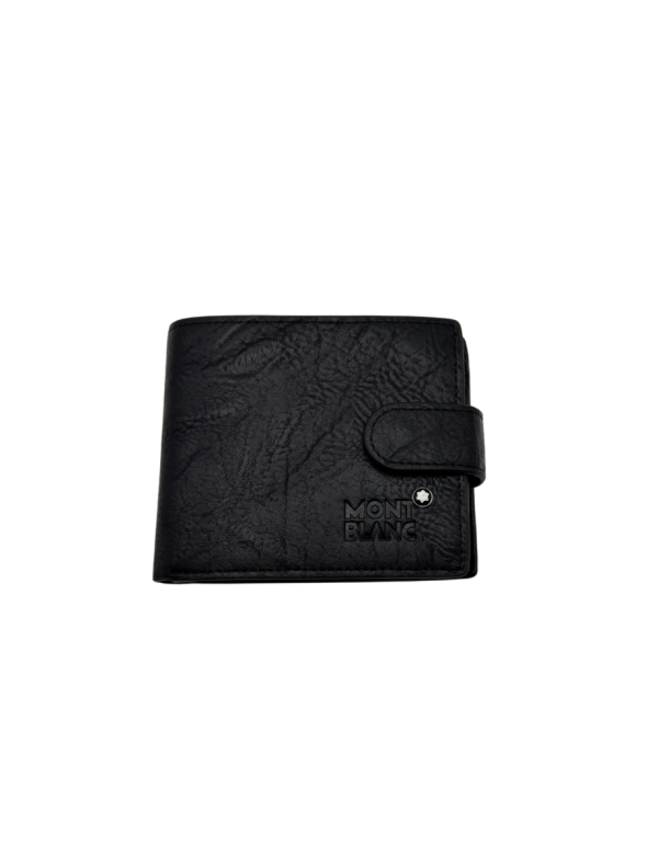 MB Black Leather with Tick Gents Wallet 1032