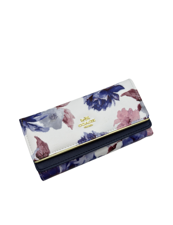 Blue Floral wallet 1018