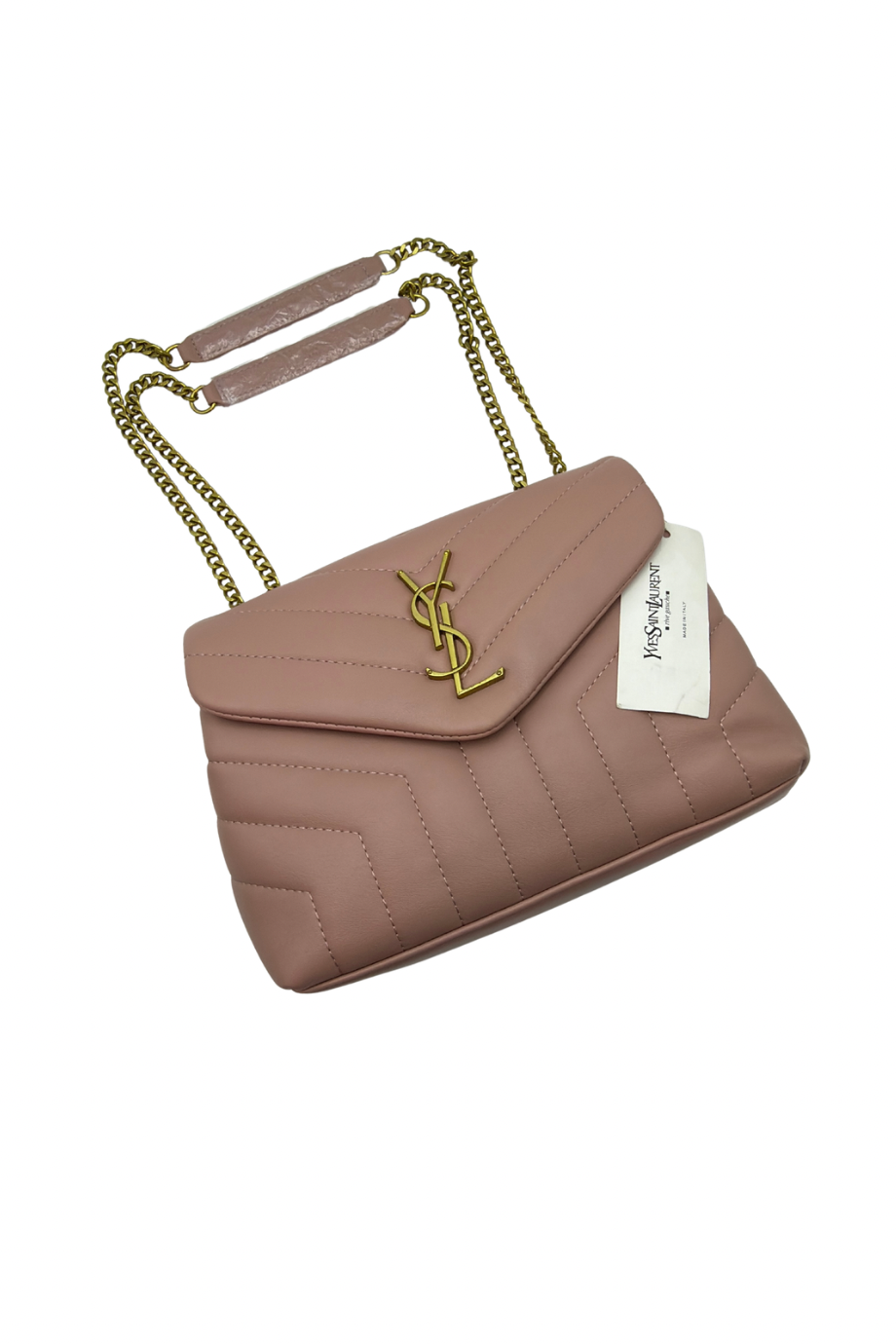 Pink Leather Shoulder Bag – 1001