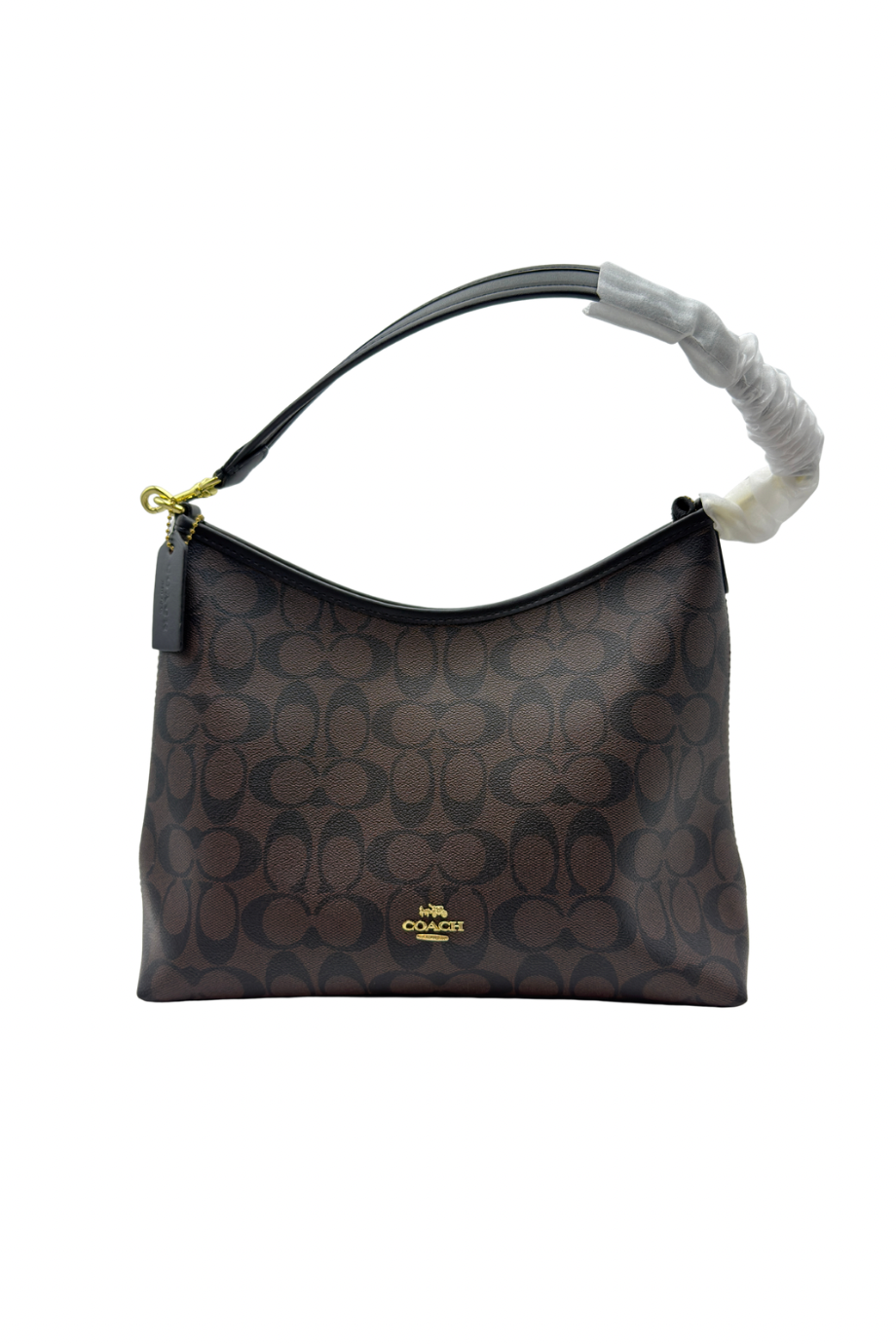 Mid size black & brown bag 1014