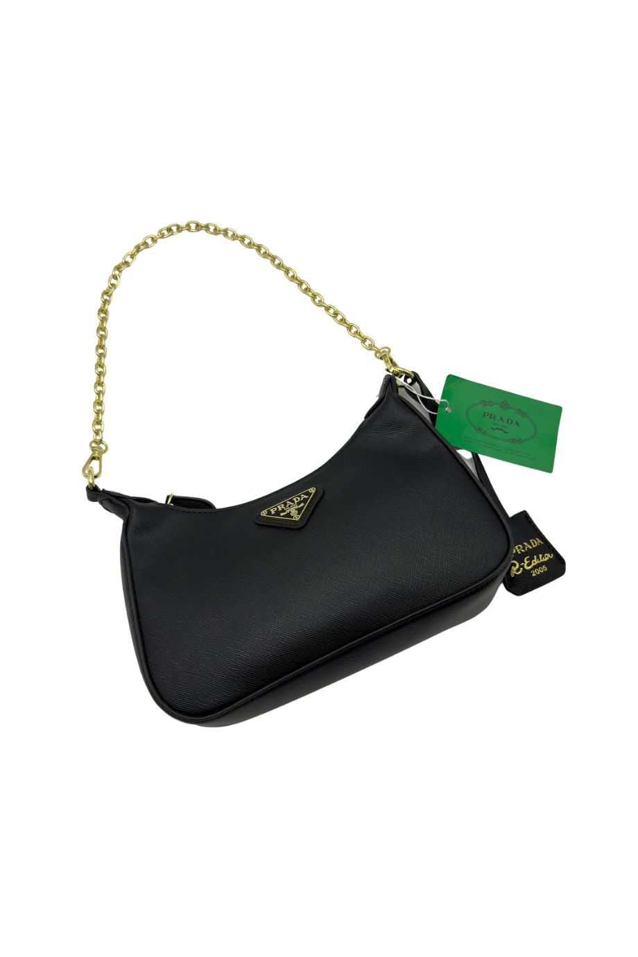 black plain with Gold chain 1011