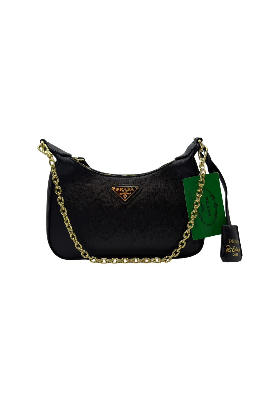 black plain with Gold chain 1011 - Image 3