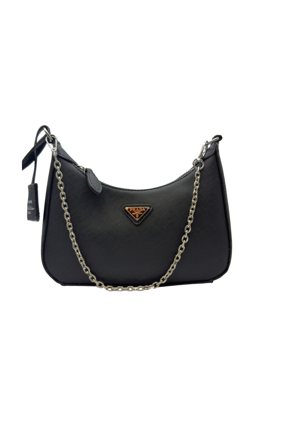 black plain with silver chain 1010 - Image 2