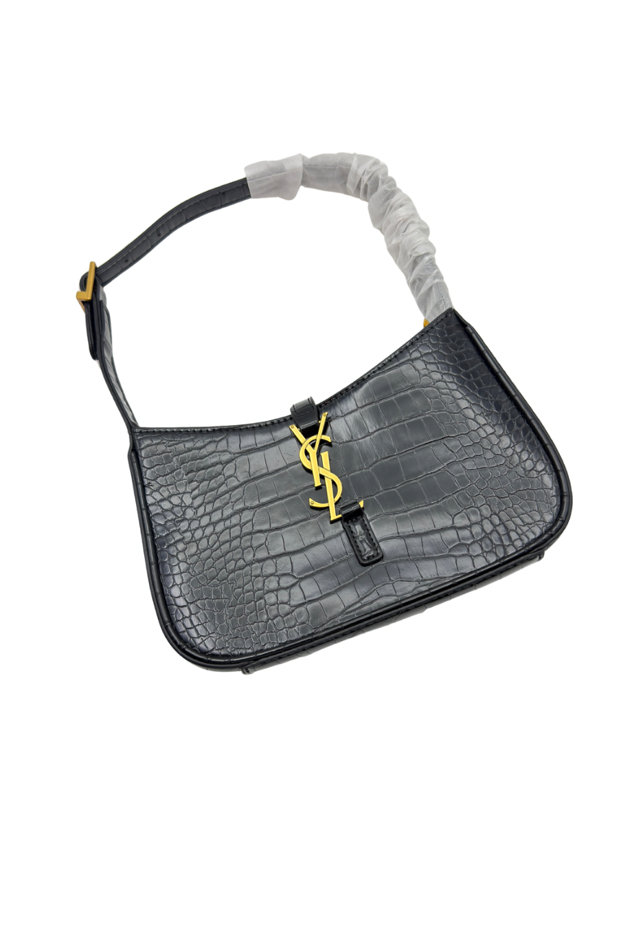 black crocodile pochette bag 1005