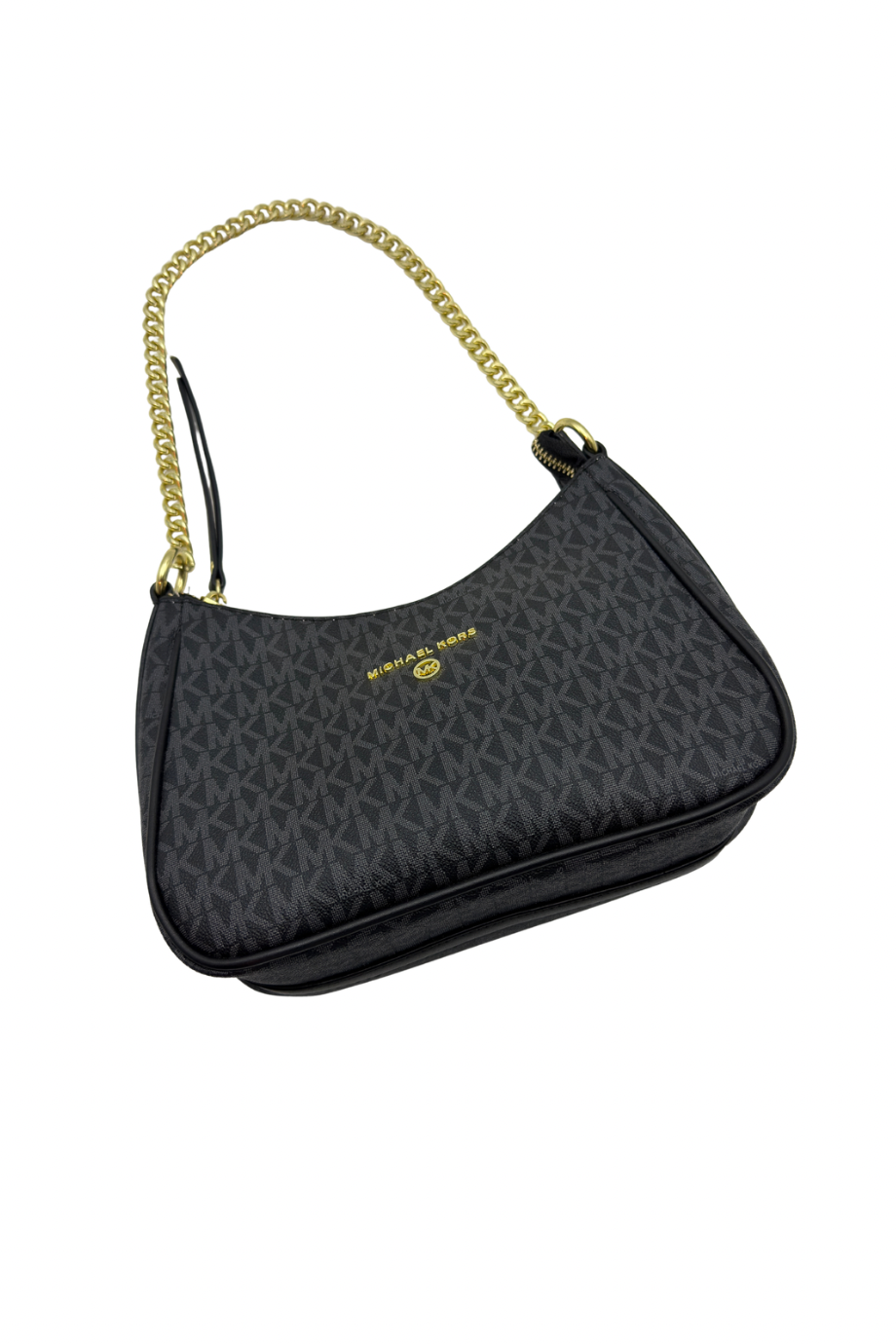 black printed pochette bag printed 1 1006