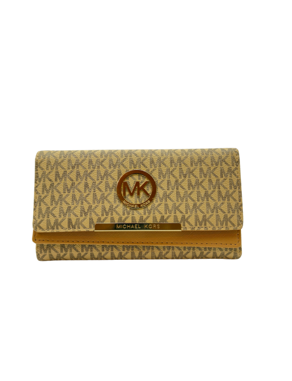 Apricot Beige Printed Wallet 1024