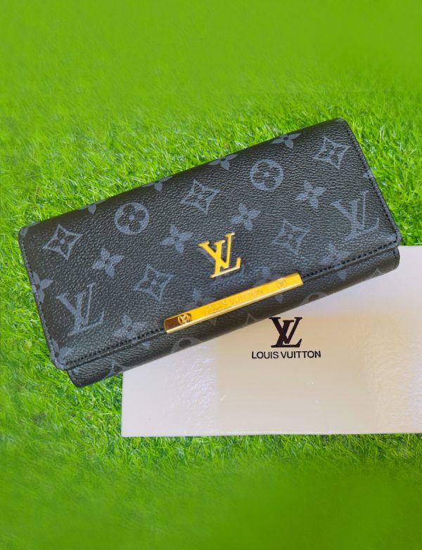 Black Signature Canvas Wallet