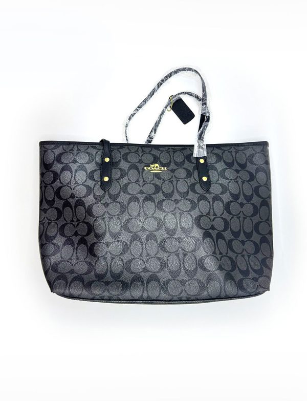Coach Black Printed Tote Bag ZSL41