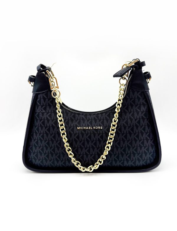 MK Black Printed Pochette ZSL35