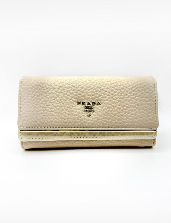 Prada Rich Light Beige with Luxury Off-White Wallet ZSL50